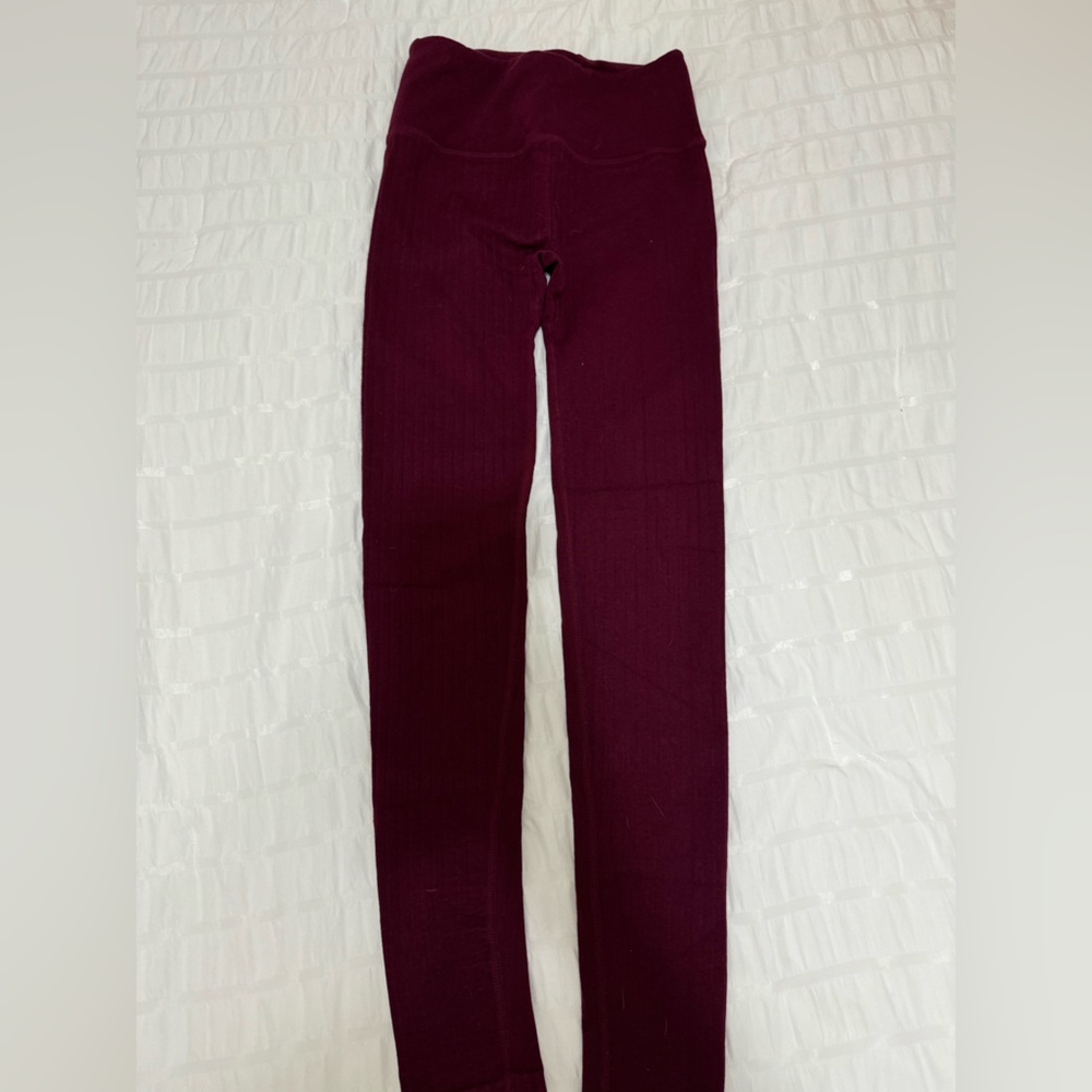 Fabletics Burgundy Lounge Leggings